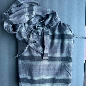 Ezekiel Black/Gray Flannel Hoodie